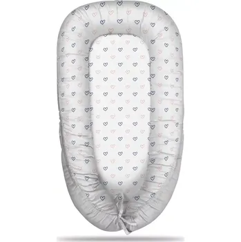 Hnízdečko pro miminko Sablio Hnízdečko pro miminko Srdíčka na bílé