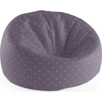 Sedací pytel Sablio Sedací vak Cocoon Bílé čtverce - 115 x 75 cm x 45 cm - Sablio