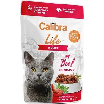 Calibra Cat Life kapsička Beef in Gravy SET 28x 85 g
