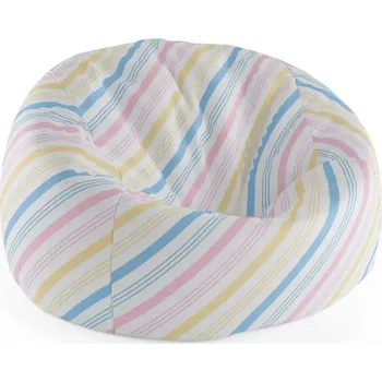 Sedací pytel Sablio Sedací vak Cocoon Tříbarevné pruhy - 115 x 75 cm x 45 cm - Sablio