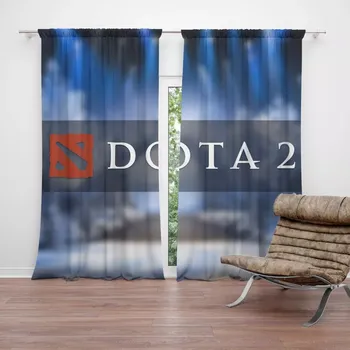 Závěs Sablio Závěsy DOTA 2 Modrá: 2 ks - 140x250 cm - Sablio