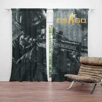Závěs Sablio Závěsy CS:GO Voják 1: 2 ks - 140x250 cm - Sablio