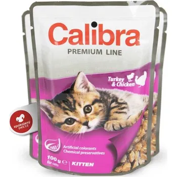 Calibra Cat Premium kapsička Kitten krůta a kuře SET 24x 100 g