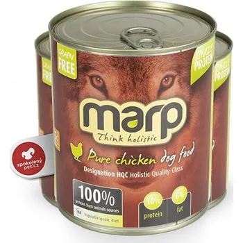 Krmivo pro psa Marp Holistic Dog konzerva Pure Chicken SET 6x 800 g