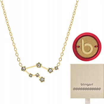 Náhrdelník Dámský pozlacený řetízek náhrdelník s celebritními zirkony BLINGART