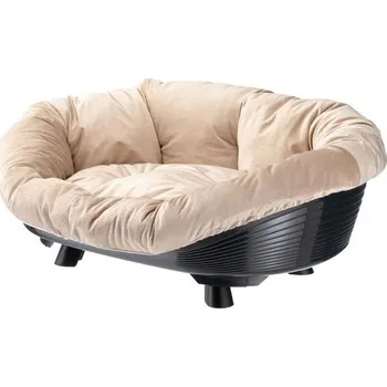 Pelíšek pro psa Ferplast Sofa Throne 8 vyvýšený pelech s potahem černý 85 cm
