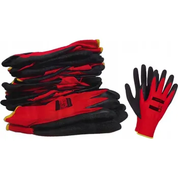 Pracovní rukavice Rukavice pracovní rukavice r11 LATEX 10 párů