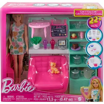 Panenka Sada Mattel Barbie Relax v kavárně HKT94