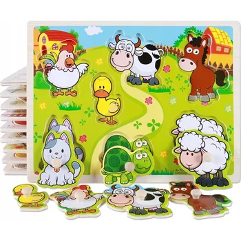 ostatní stavebnice VZDĚLÁVACÍ VELKÉ STAVEBNICE DŘEVĚNÁ SKLÁDAČKA