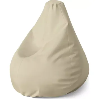 Sedací pytel Sedací vak Pear Písková - Sablio - 70 x 95 x 15 cm