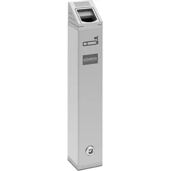 Popelník POPELNÍK POPELNÍK NÁSTĚNNÝ VENKOVNÍ UZAVÍRATELNÝ STŘÍBRNÝ ODOLNÝ