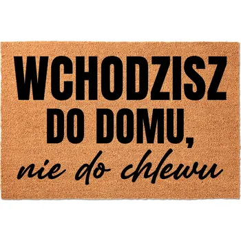 Rohožka KOKOSOVÁ VSTUPNÍ ROHOŽKA 40X60 KE DVEŘÍM VTIPNÁ ZÁBAVNÁ - NE DO CHLÉVA