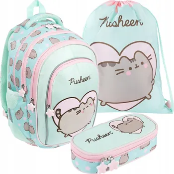 Školní batoh Školní batoh pro dívky Pusheen Mint - kompletní SET