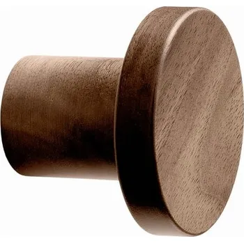 Nábytkové kování Nábytková úchytka knopka hnědá Ořech Vlašský 3,3 x 3,3 x 2,8 cm