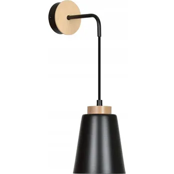 Nástěnné svítidlo Emibig BOLERO K1 BLACK Nástěnné svítidlo Lampa na zeď Ocel lakovaná dřevo Černá