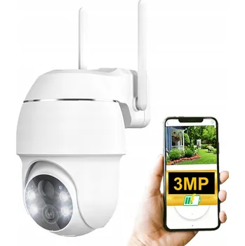 Bezpečnostní kamera Otočná vnitřní a venkovní WiFi kamera s akumulátorem 3MPX