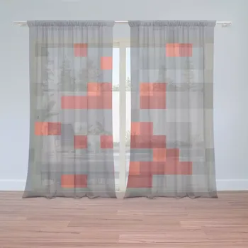 Záclona Sablio Záclony Blocks 3: 2 ks - 150x250 cm - Sablio