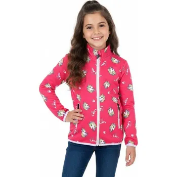 Dívčí oblečení Dívčí bavlněná mikina s jednorožci HM0663 Velikost: 116, Barva: Malinová