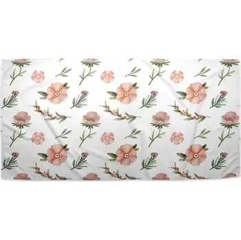 Ručník Sablio Ručník s potiskem Malované květy - 30x50 cm