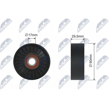 Vratná/vodicí kladka, klínový žebrový řemen AJS Parts RNK-CH-023