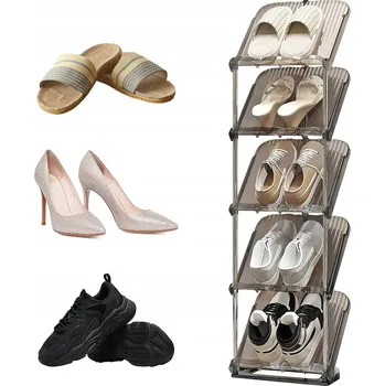 Botník Bedee 21 x 101 x 101 cm kovová, odstíny šedé