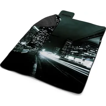 deka Sablio Plážová deka Noční ulice: 200x140 cm