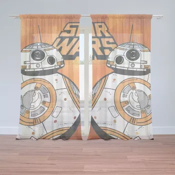 Záclona Sablio Záclony Star Wars Ohnivé pozadí: 2ks 150x250cm