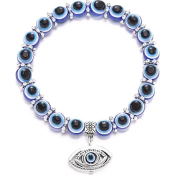 Náramek Turecké oko korálkový náramek unisex | šperk - 6