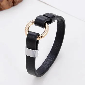 Náramek Elegantní kožený párový šňůrkový náramek | šperk - Styl G , 21 cm