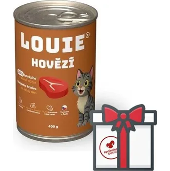 Pro kočku Louie konzerva pro kočky hovězí SET 4x 400 g + Louie konzerva 200 g ZDARMA