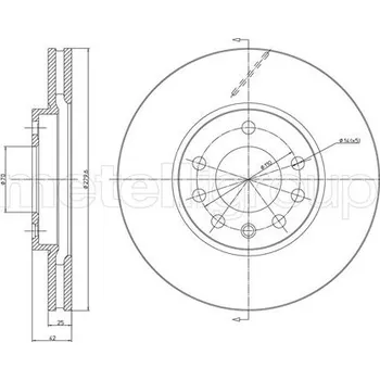 Brzdový kotouč Brzdový kotouč METELLI 23-0514C