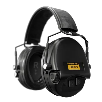 Chránič sluchu Sluchátka Sordin Supreme Pro-X SFA (kůže;PVC;černé)
