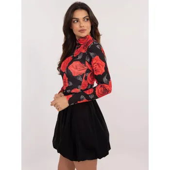 Dámské šaty Šaty DHJ SK 19959.35 černá a červená jedna velikost