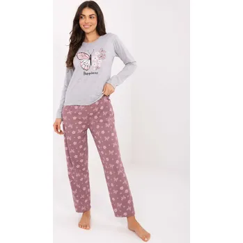 Pánské pyžamo Pyžamo DU PI FP 001.48 šedé 2XL