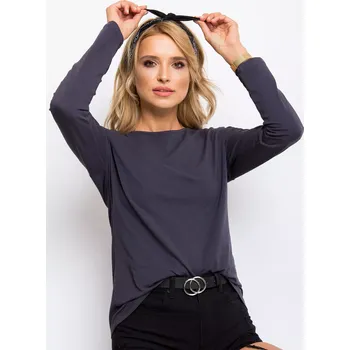 Dámská košile Halenka RV BZ 5121.18P grafit XS