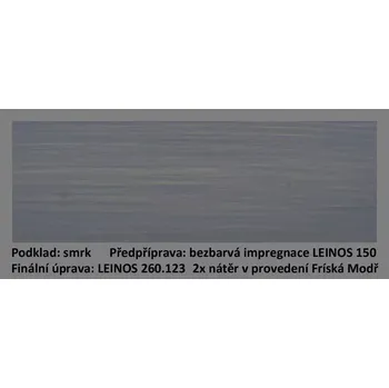 Olej na dřevo LEINOS 260 Venkovní olejová lazura (10L) - prvotřídní vrchní olejová lazura na dřevo 123 Fríská modrá