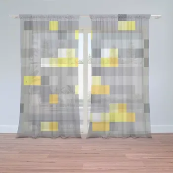 Záclona Sablio Záclony Blocks 2: 2 ks - 150x250 cm - Sablio