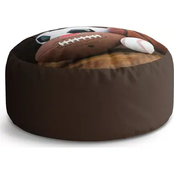 Taburet Sablio Kulatý taburet Circle Sportovní míče: 38x48 cm - Sablio