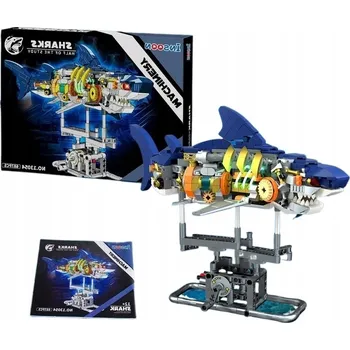 ostatní stavebnice Sada kostek Žralok mechanická 687 Ks s mechanismem 12+ pro skládání