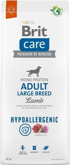 Brit Care Dog Hypoallergenic Adult Large Breed Lamb 12 kg + Doprava zdarma