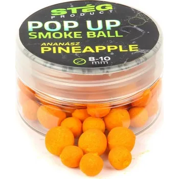 Boilies STÉG POP-UP SMOKE BALL 8 - 10 MM Příchuť: Ananas