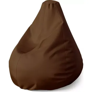Sedací pytel Sedací vak Pear Čokoládově hnědá - Sablio - 70 x 95 x 15 cm