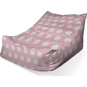 Sedací pytel Sedací vak Lounge Bílé tečky - Sablio - 80 x 95 x 50 cm