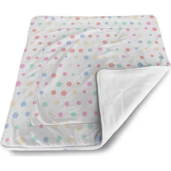 Dětská deka Sablio Dětská deka pro miminko Různě barevné puntíky - 80x100 cm