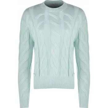 Dámský svetr Guess dámský svetr zelený klasický ke kyčlím velikost XS