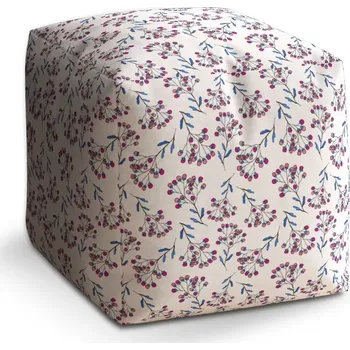 Taburet Sablio Taburet Kostka Jeřabiny: 40x40x40 cm - Sablio