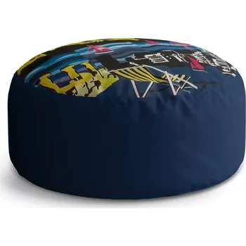 Taburet Sablio Kulatý taburet Circle Malba: 38x48 cm - Sablio