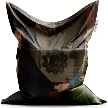 Sedací pytel Sablio Sedací vak Classic Svatba manželů - Jan van Eyck - 150x100 cm