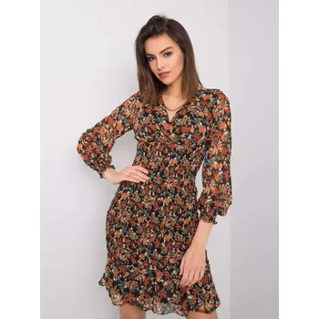 Dámské šaty Šaty 328 SK 50024.52 černá a béžová XL