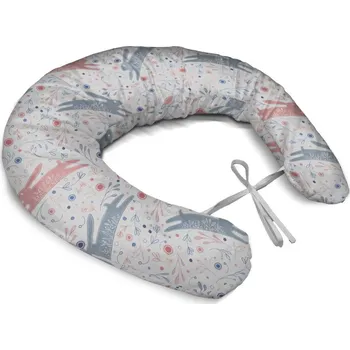 Kojící polštář Sablio Těhotenský polštář Folklórní zajíčci